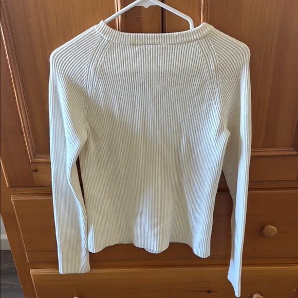 White Ribbed Top - Picture 2 of 4